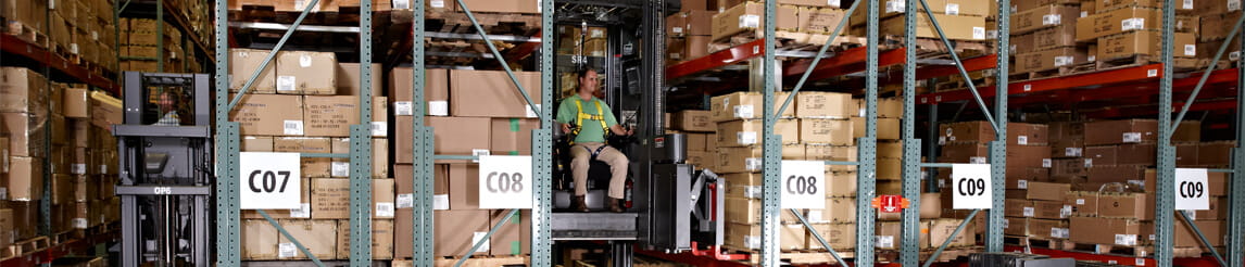 very narrow aisle, vna forklifts