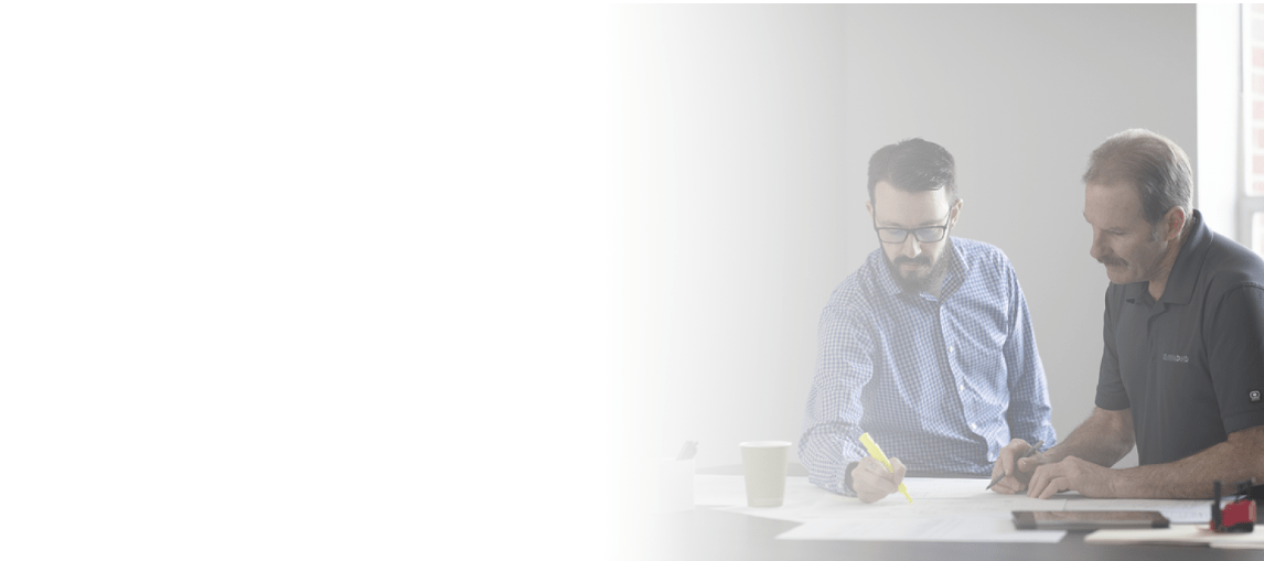 man reviewing documents