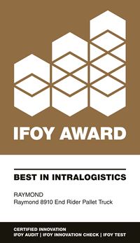 IFOY Award, Best In Intralogistics, Raymond, Raymond 8910 End Rider Pallet Truck