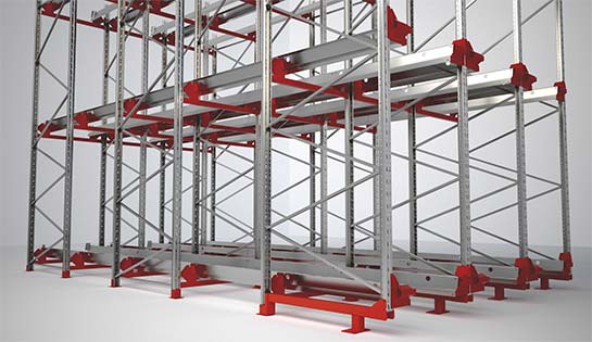 Pallet Shuttle System Racking structure