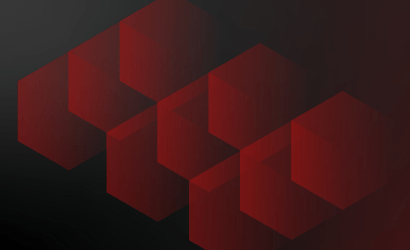 9 hexagons, red