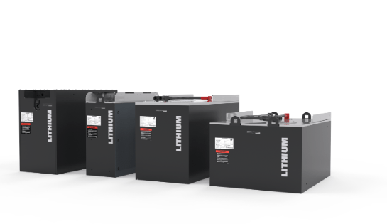 LIB Batteries lined up in a row