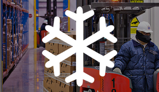 cold storage, industry solutions, forklift application