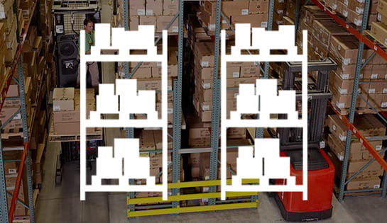 very narrow aisle, industry solutions, forklift application
