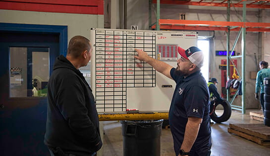 Hesselbein Tires working with Raymond to review lean management strategies 