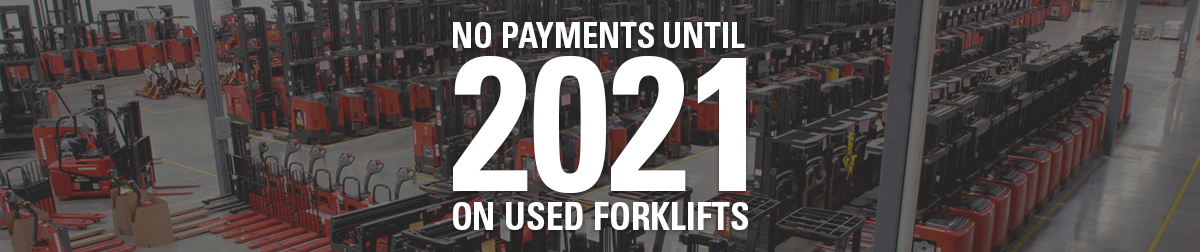 leasing promotion, no payments until 2021, used equipment