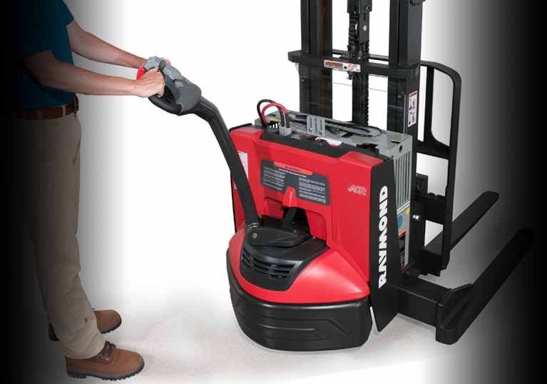 Raymond 6210 Walkie Straddle Stacker; Walkie Pallet Stacker with static torque control