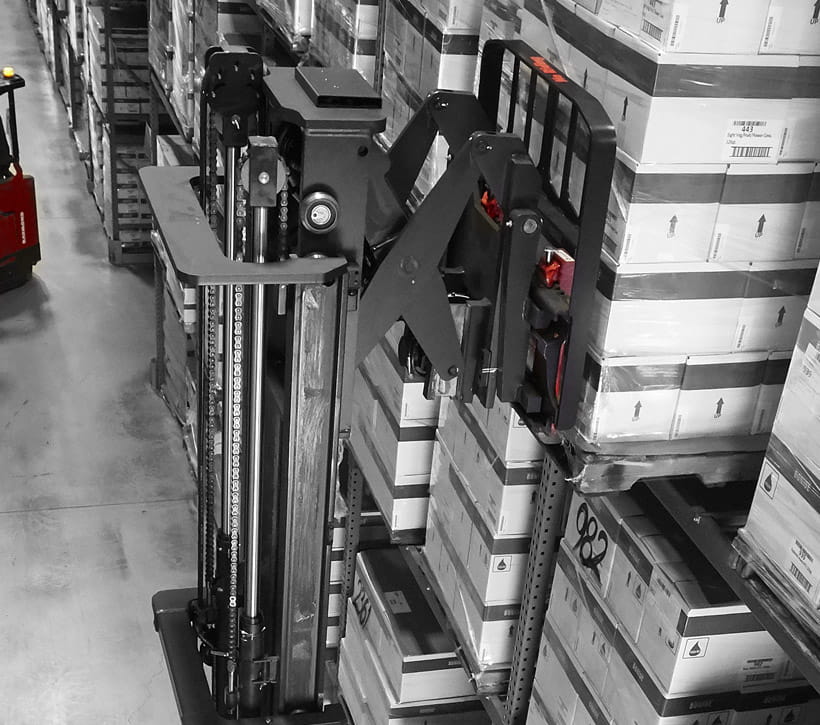 reach truck, load stability