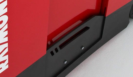 stand up lift truck, battery gate interlock