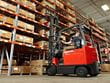 Raymond sit down forklift in warehouse