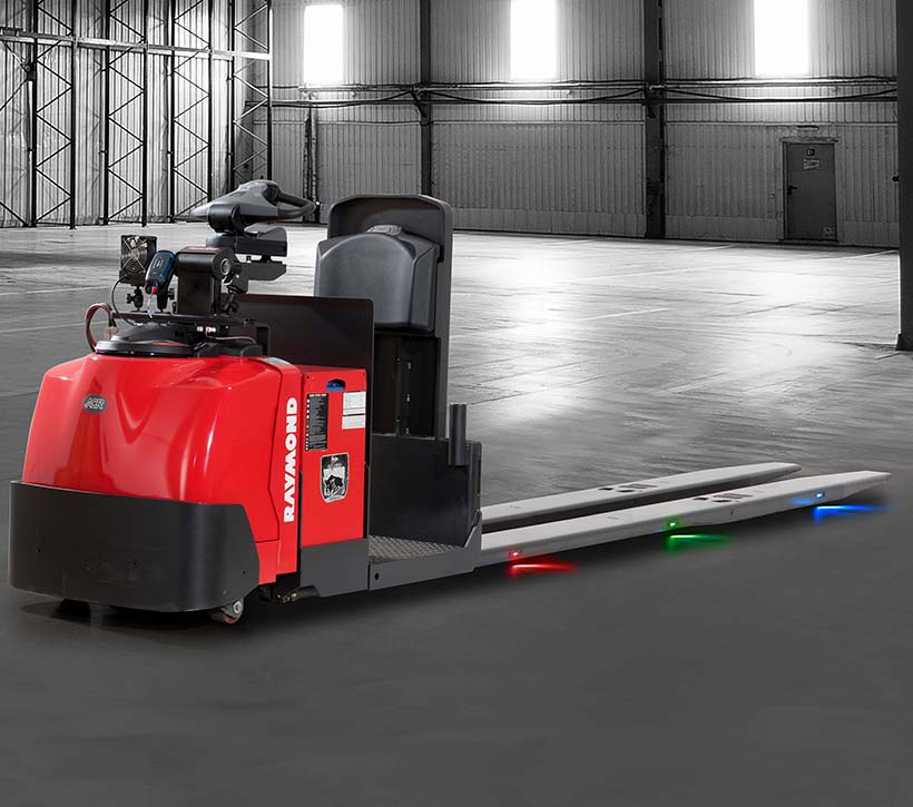 Center Rider Pallet Rider Pallet Jack | Electric Rider Pallet Jack | Raymond