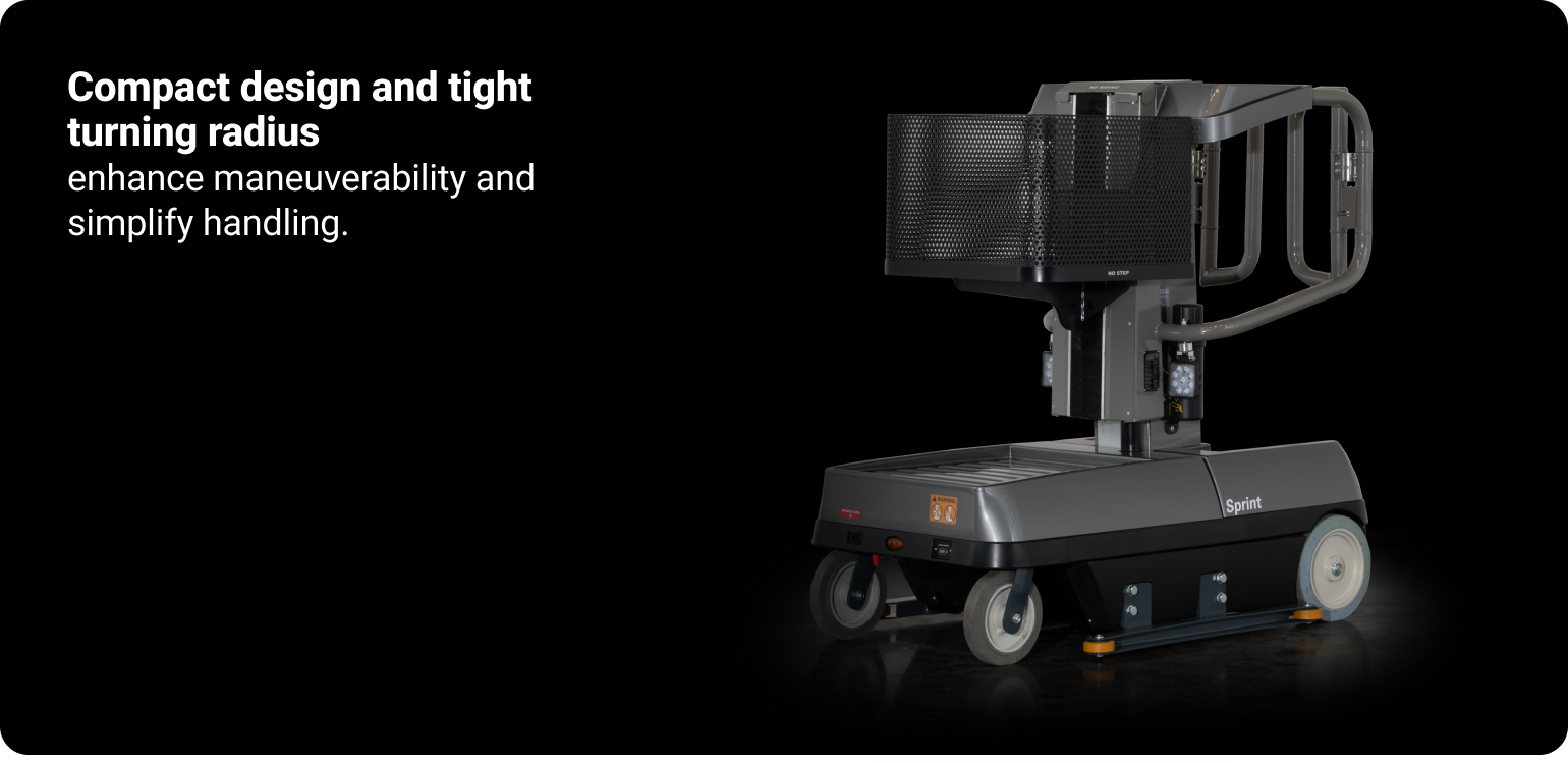 Sprint 2.0 - Compact design and tight turning radius