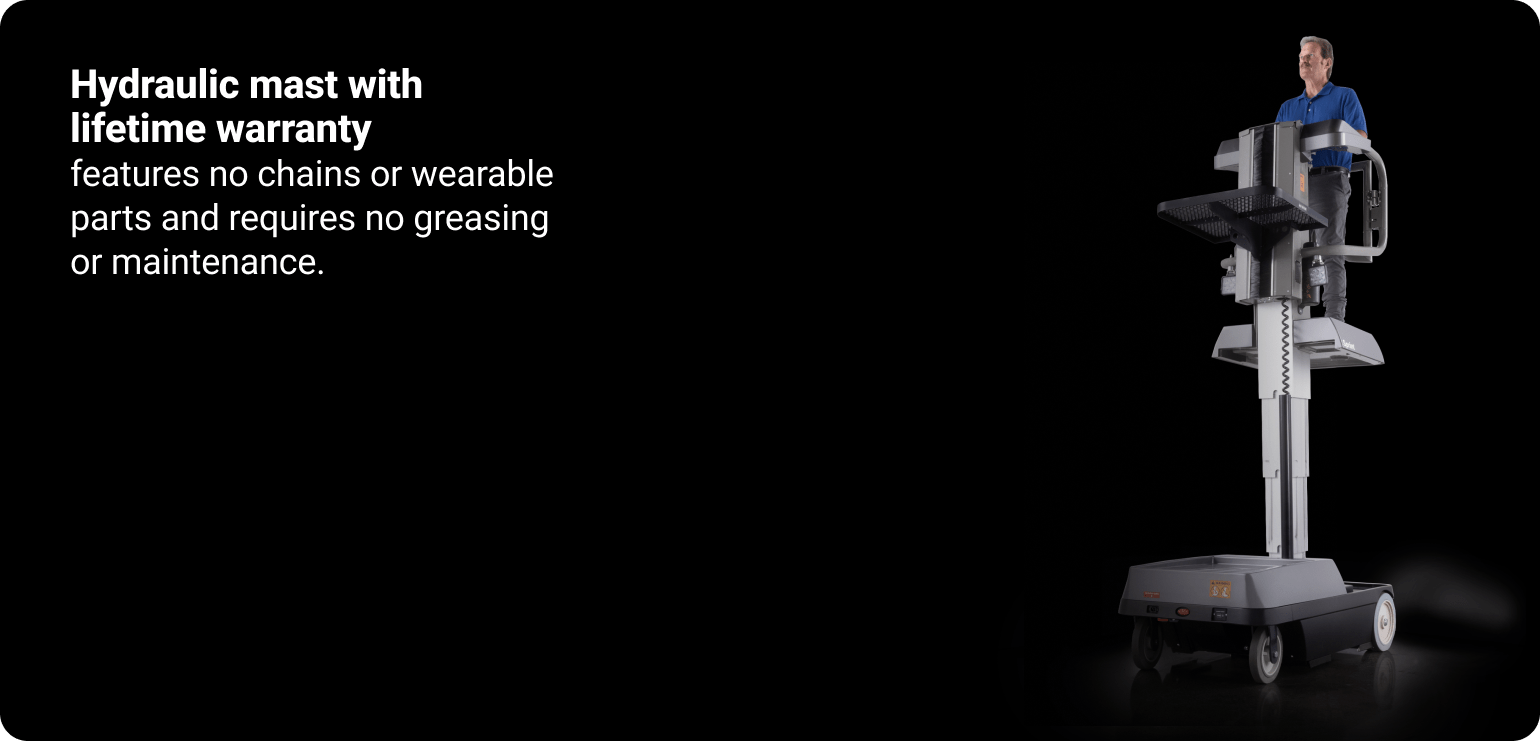 Sprint 2.0 - Hydraulic mast with lifetime warranty