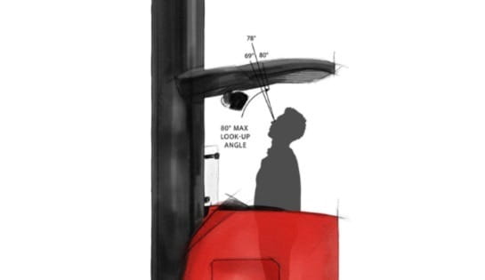 Raymond 7500, operator visibility