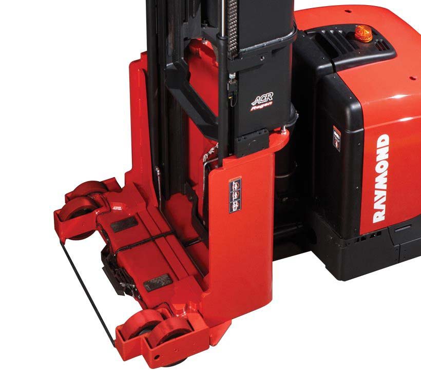 Raymond 9800 Swing-Reach Turret Truck | Very Narrow Aisle Forklift