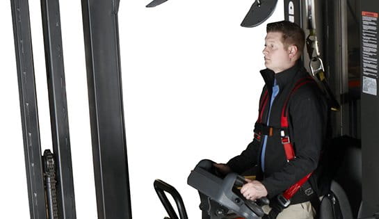 Raymond 9800 Swing Reach Turret Truck with Vertical Hold Option